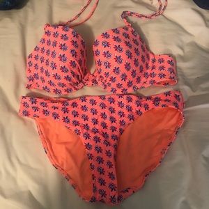 Aerie Pink Floral Swimsuit (never worn)